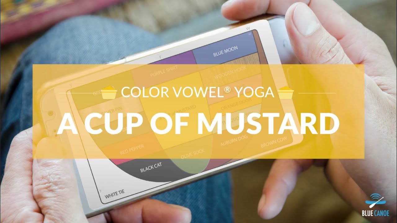 Color Vowel focus - a CUP of MUSTARD