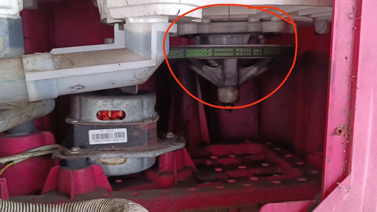 Semi automatic washing machine gear box faulty & changing.