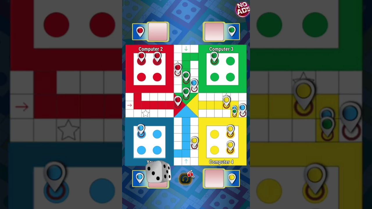 Ludo game in 4 players | Ludo gameplay 🔥#ludo #ludoking #shorts 