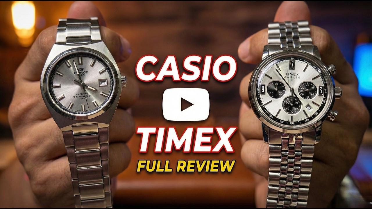 Casio Edifice vs. Timex Marlin: The Best Watch Under $150? (EFB-109D vs. Panda Chrono)