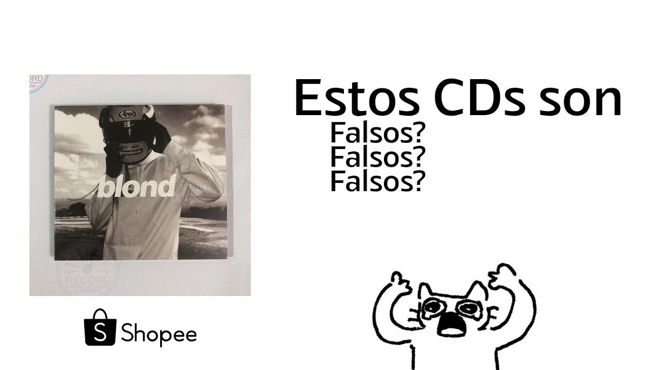 Son falsos los CDs de shopee? Unboxing blonde cd