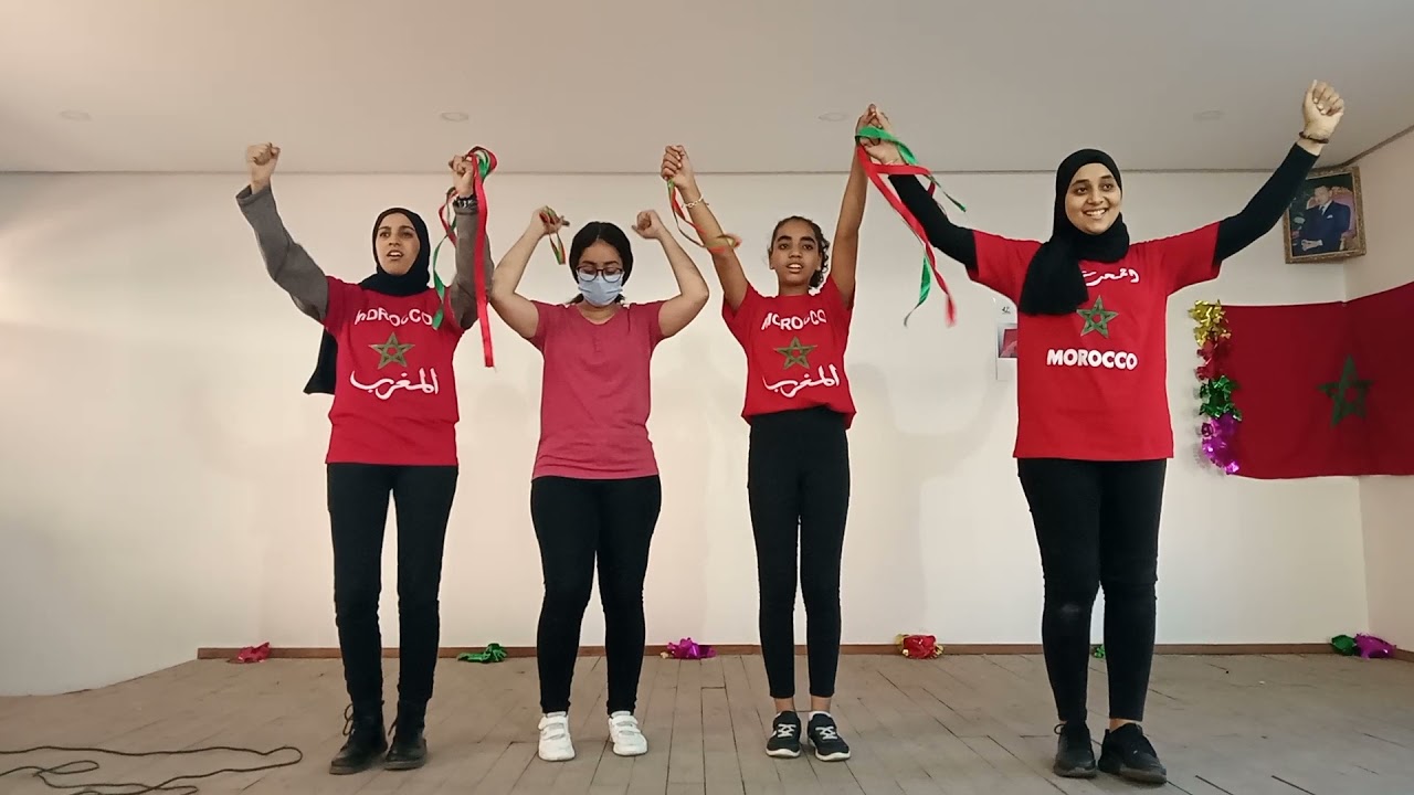 لوحة تعبيرية احتفالا بذكرى المسيرة الخضراء.