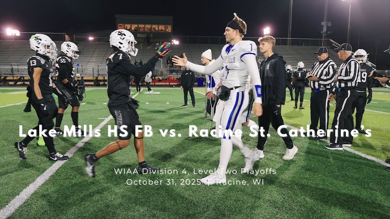 Lake Mills (WI) HS v. Racine St. Catherine's WIAA Division 4 Level Two Football Playoff