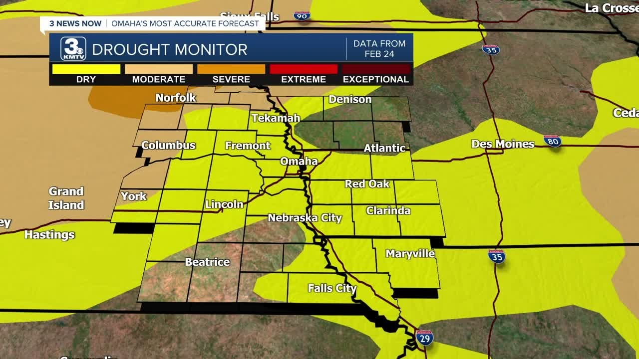 Despite the recent snow, drought development in Omaha this season is still a real possibility