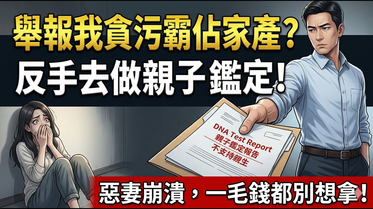 ✅️【一口氣看完】毒妻為了霸佔家產，竟實名舉報我受賄200萬？我自證清白後察覺異樣，反手帶女兒去做「親子鑑定」！看到結果惡妻當場嚇到腿軟 | 社會人性 | 婚姻背叛 | 逆襲爽劇