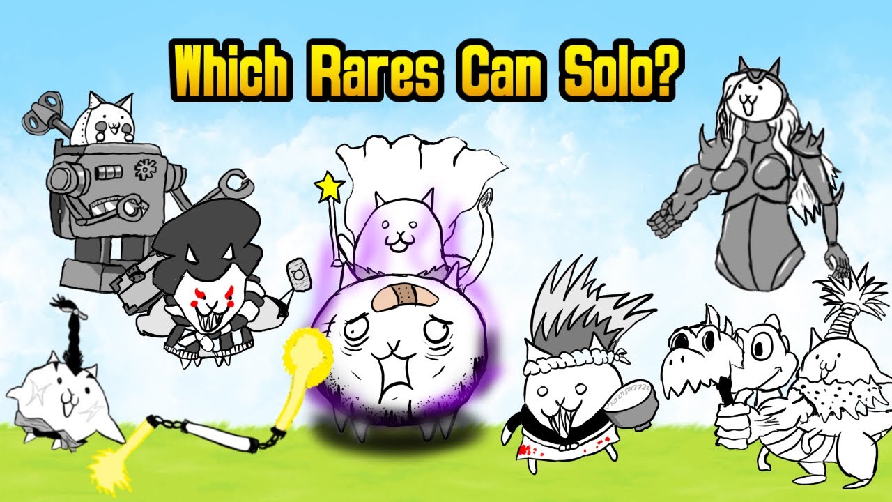Which Rare Gacha Cats Can Solo Crazed Cat? (Battle cats)