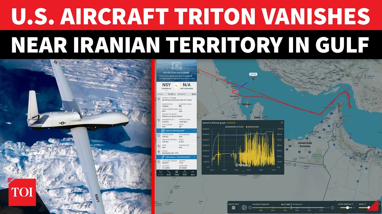BIG! U.S. Aircraft Vanishes Near Hormuz Strait; 'Most-Expensive' Triton Shot Down By Iran?