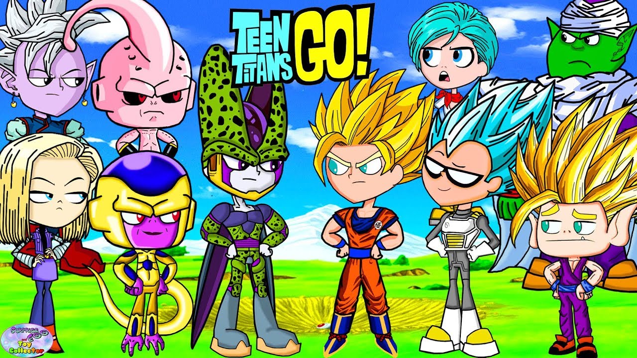 Teen Titans Go! vs. Dragonball Super Vegeta and friends! Cartoon Character Swap - SETC