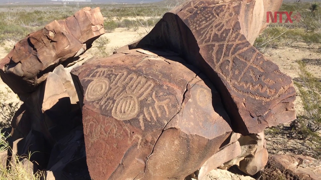 Petrograbados, vestigios hist&oacute;ricos encontrados en Mina, Nuevo Le&oacute;n