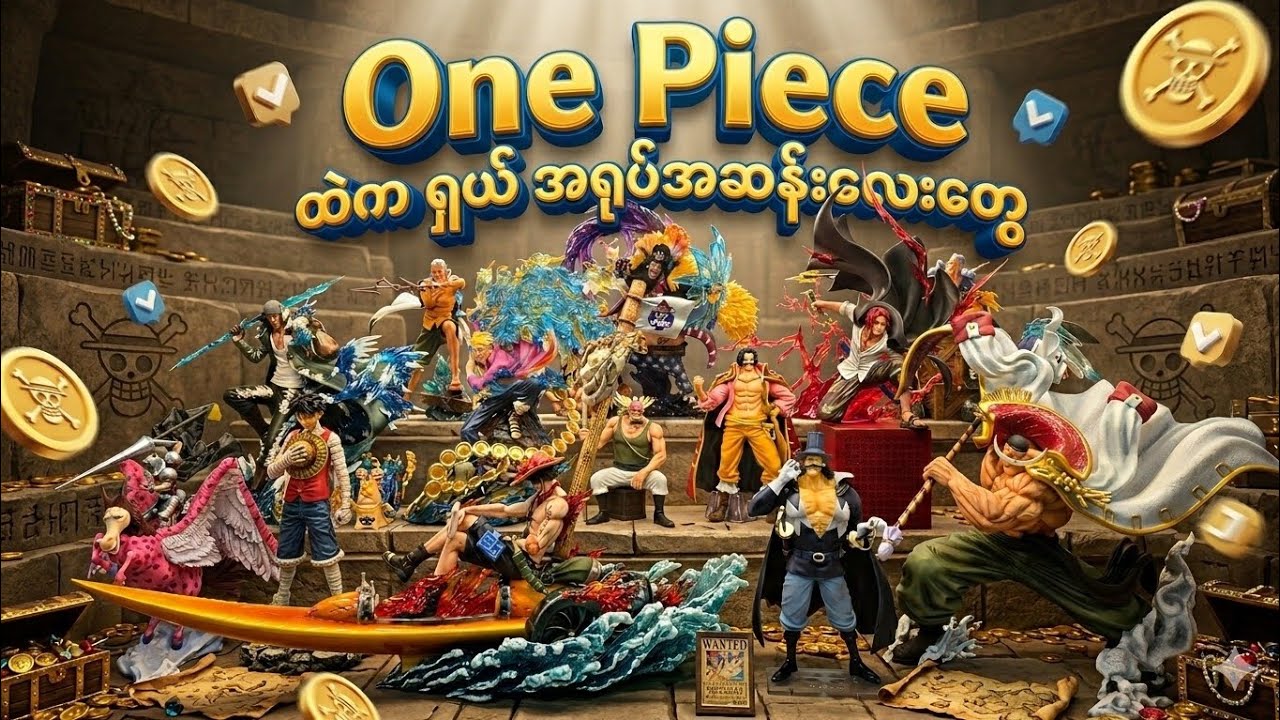 One Piece biggest fan in Myanmar ရဲ့ collection ​တွေ 