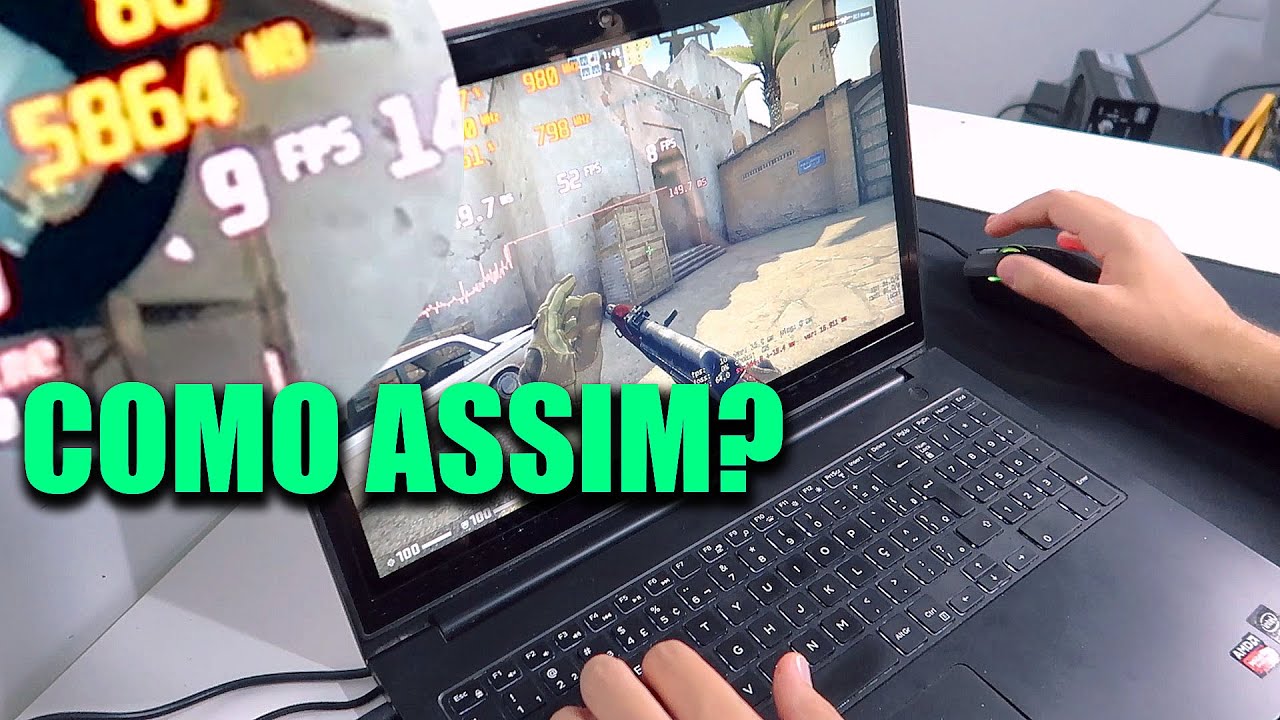 NOTEBOOK DE R$ 4.000 COM PLACA DE VÍDEO TÁ RODANDO CS GO COM 10 FPS, QUAL É O PROBLEMA?