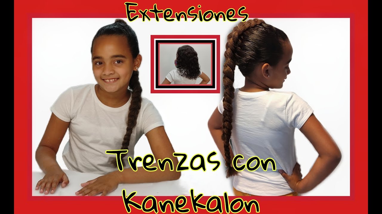 CÓMO HACER TRENZAS CON EXTENSIONES KANEKALON|PONYTAIL|TUTORIAL|VeroFreelance