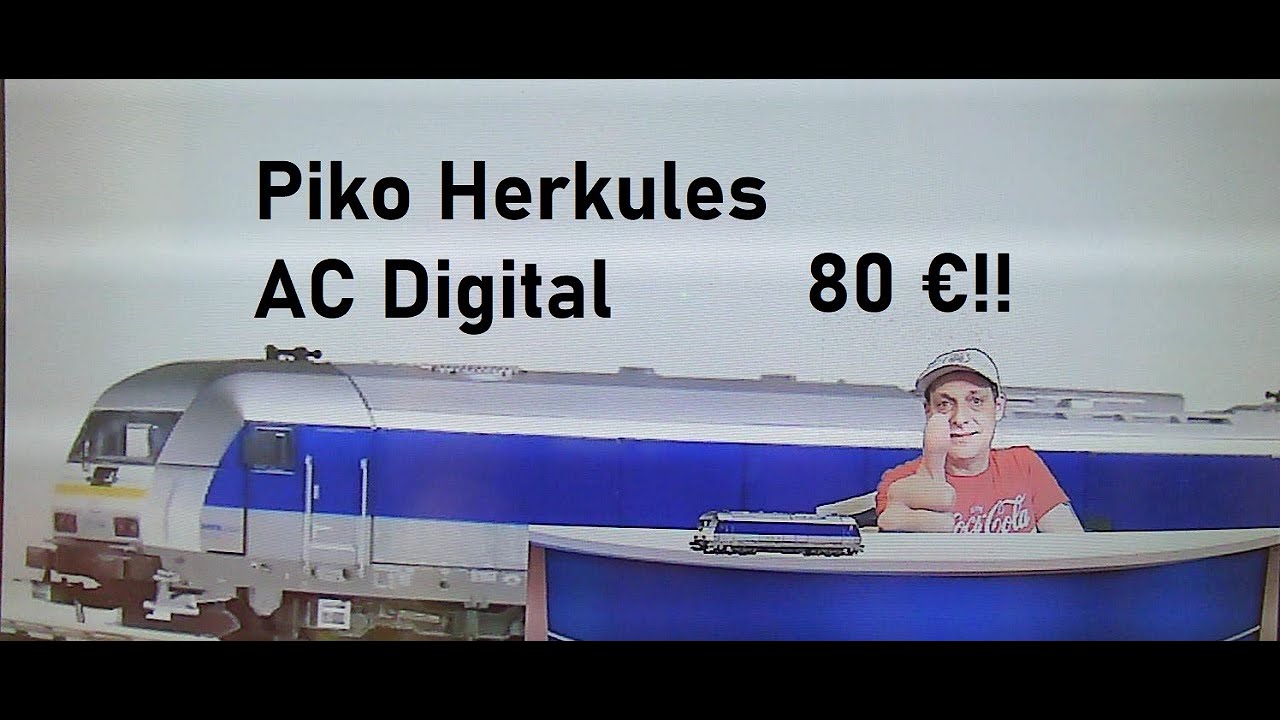 Lok H0 Piko Herkules AC digital BR 223 unboxing + Test