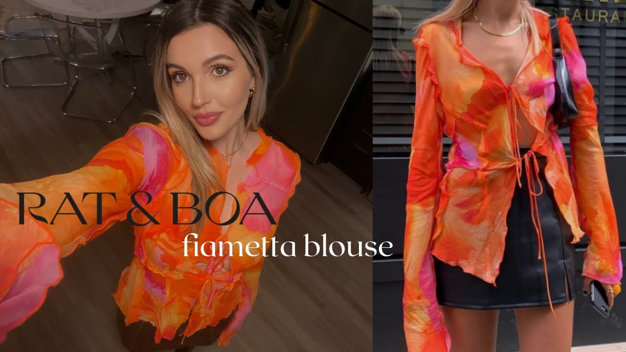 rat and boa fiametta blouse unboxing and review | summer 2022 closet staples