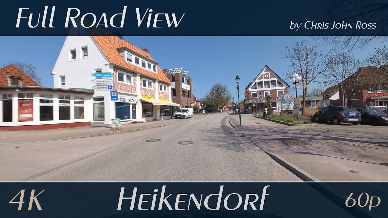 Heikendorf, Germany: Altheikendorf, Teichtor, Dorfstraße, Neuheikendorfer Weg - 4K Ultra HD