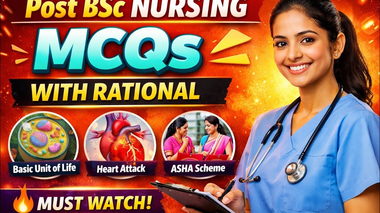 Post basic bsc nursing entrence exam questions | part 1 