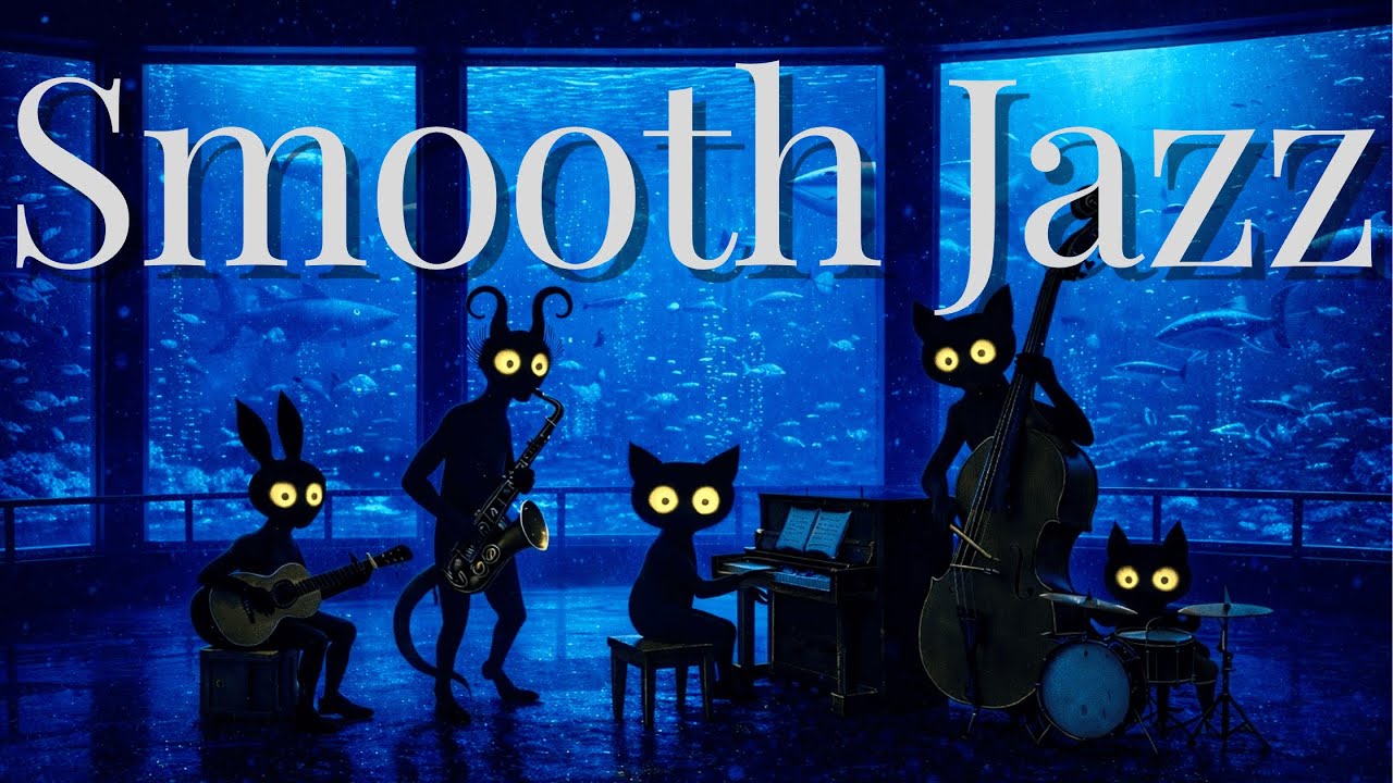 水槽の青に包まれるスムースジャズ｜Aquarium Smooth Jazz｜作業・読書BGM