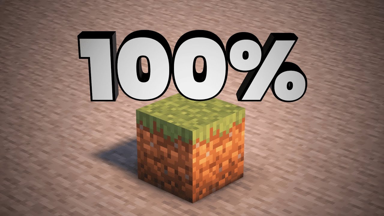 É POSSIVEL FAZER 100% DO MINECRAFT?