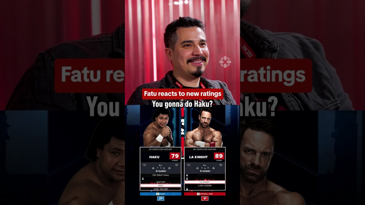 Jacob Fatu reacts to ratings in WWE 2K26. Presented by @WWEGames