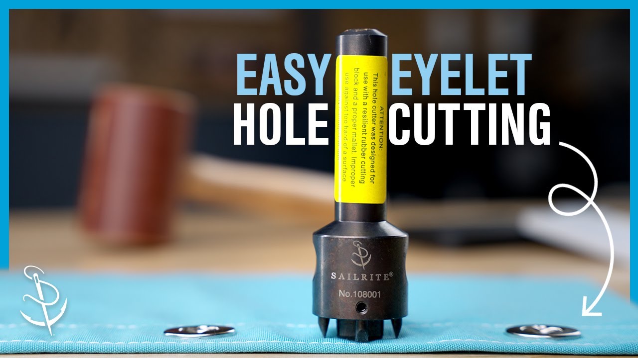 Easy Eyelet Hole Cutting in 1 Step &mdash; Sailrite&reg; Twist-Lock Eyelet Hole Cutter