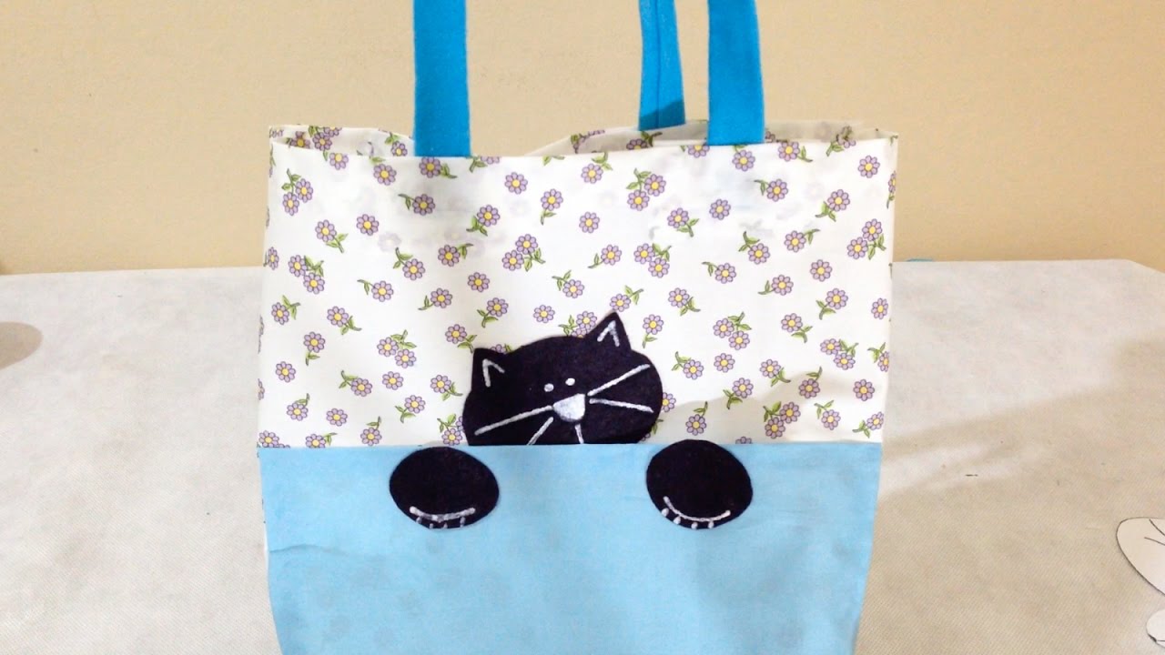 Como Fazer Ecobag : Sacola de Tecido Sem Costura - DIY Artesanato