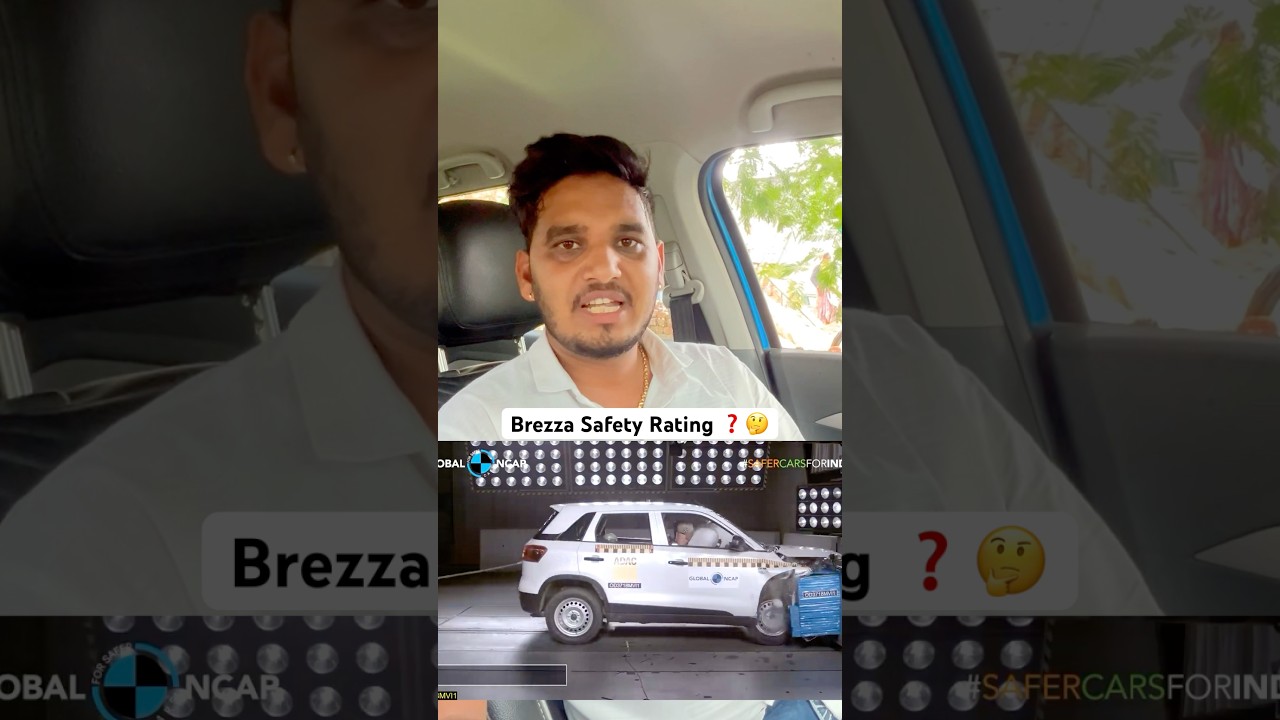 Brezza Safety Rating 🤔❓#ncap #brezza #brezzazdiplus #marutisuzuki #maruti #brezza2023 #brezzazxi