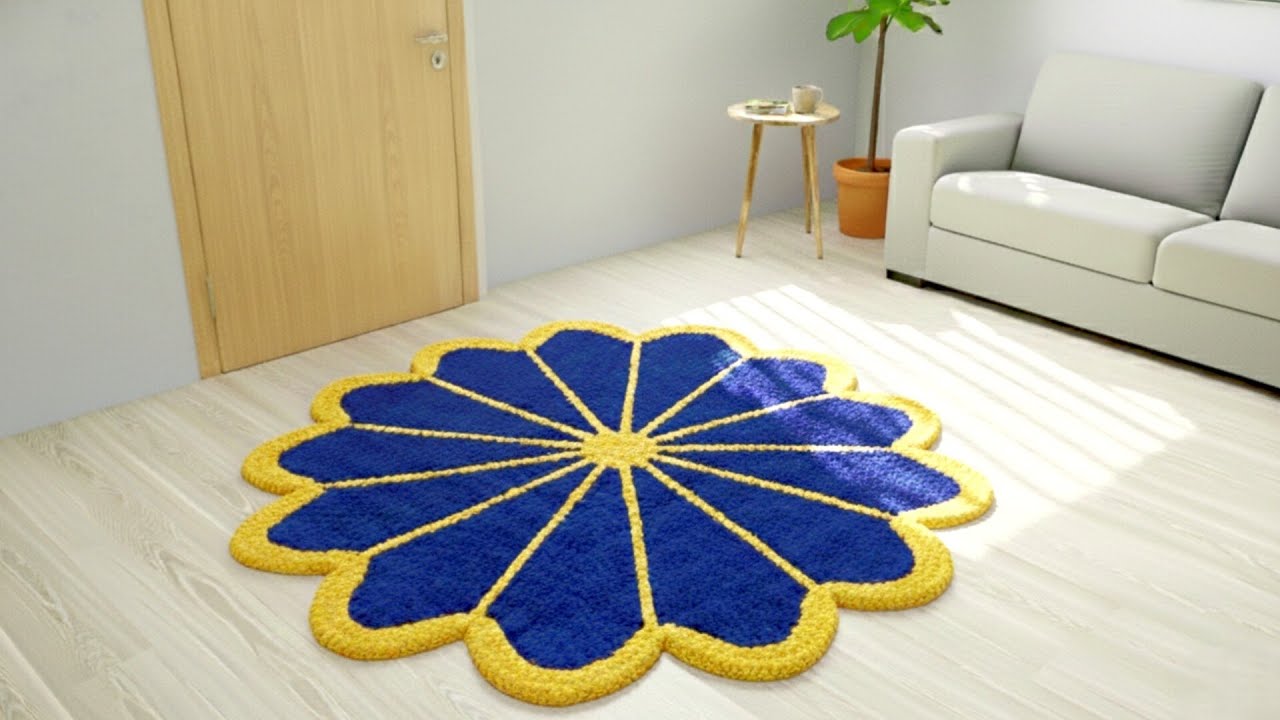 पुरानी साड़ी से बनाए flower Shape Doormat | Making a Doormat at home | Design No 17