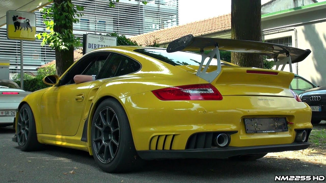 Modified Porsche 997 GT2 Akrapovic Exhaust SOUND!