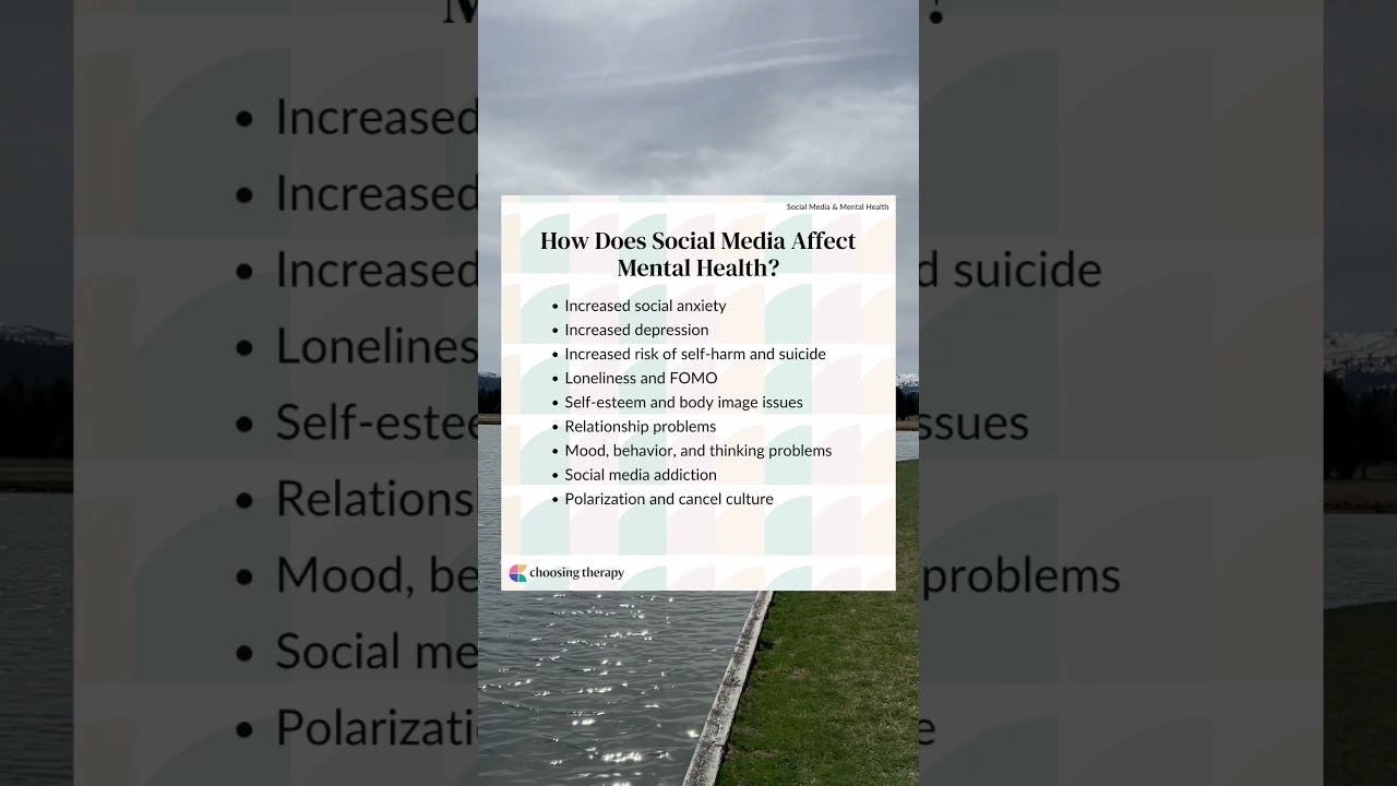 How Does Social Media Affect Mental Health?