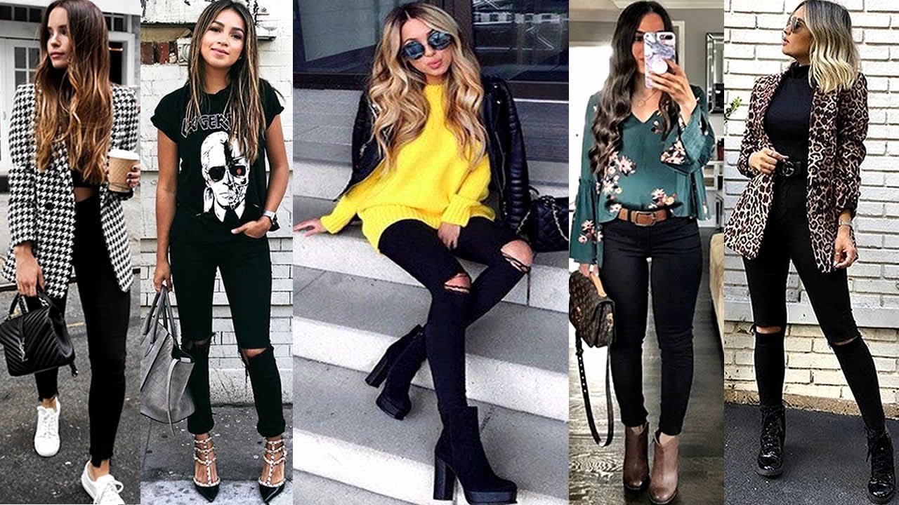 JEANS NEGROS IDEAS PARA COMBINARLOS