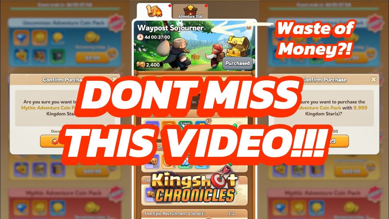 🚨 WATCH THIS BEFORE SPENDING A DIME IN KINGSHOT 🚨 - Adventure Stall #kingshotgameplay #kingshotgames
