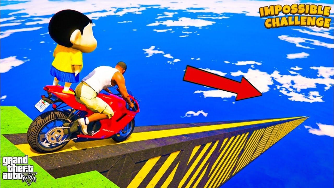 “GTA 5 Bike Ramp Challenge 😱 | GTA Stunt Gameplay🔥”