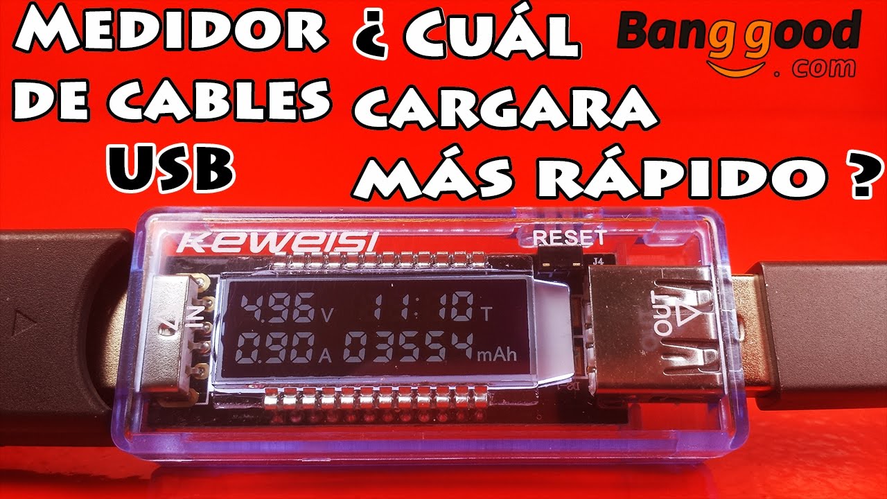 ¿Todos los cables USB, Cargan 🔋  a la misma velocidad 🕒? Review de medidor USB