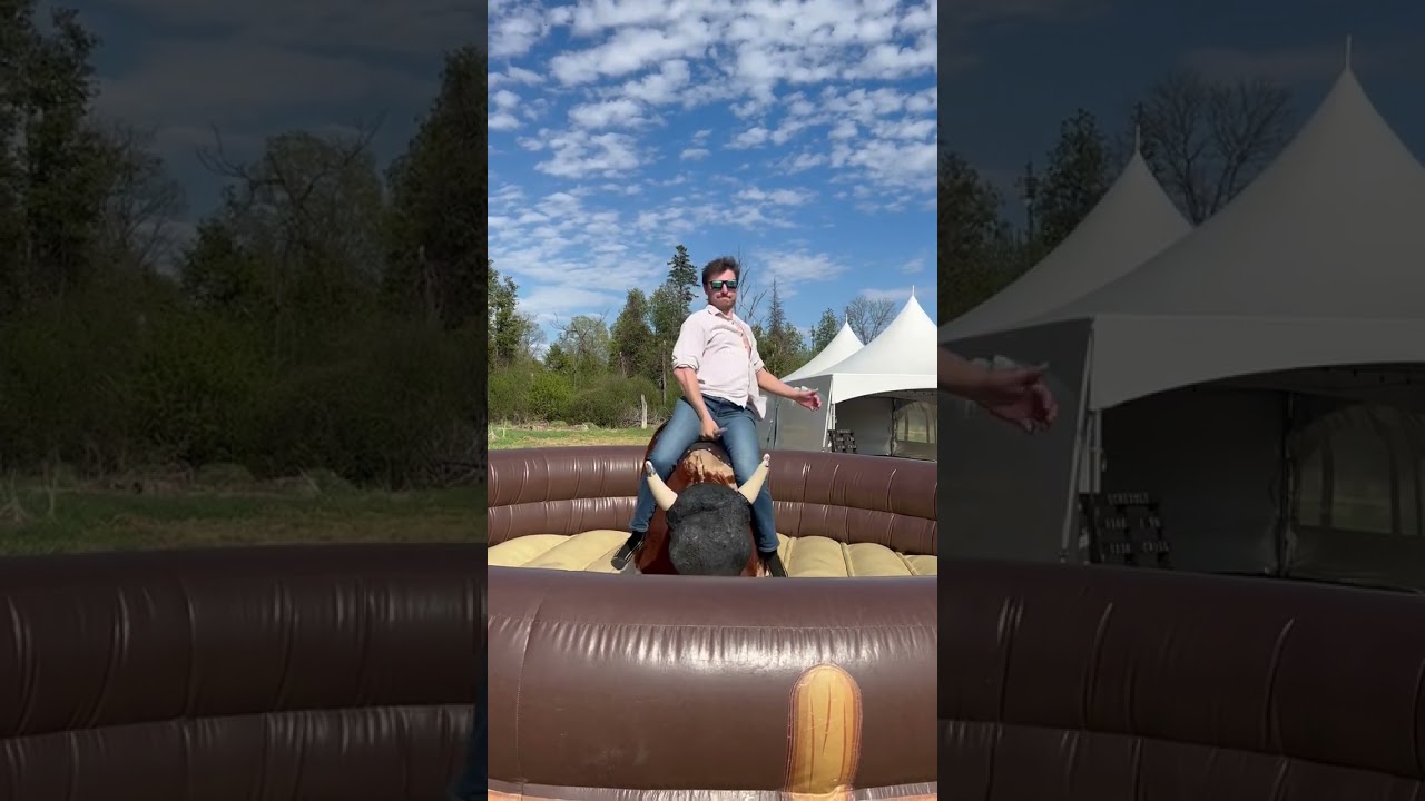 Mechanical Bull Rental Ottawa | Gatineau 2025 Wedding Ride | Jed the Mechanical Bull