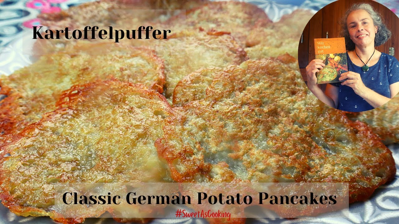 These Classic German Potato Pancakes are a real treat! - Deutsche Kartoffelpuffer [no eggs]