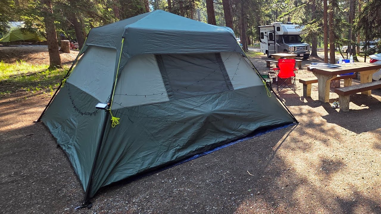Ozark Trail 6 Person Instant Cabin Tent | Camping on budget | Best way to setup a camping tent
