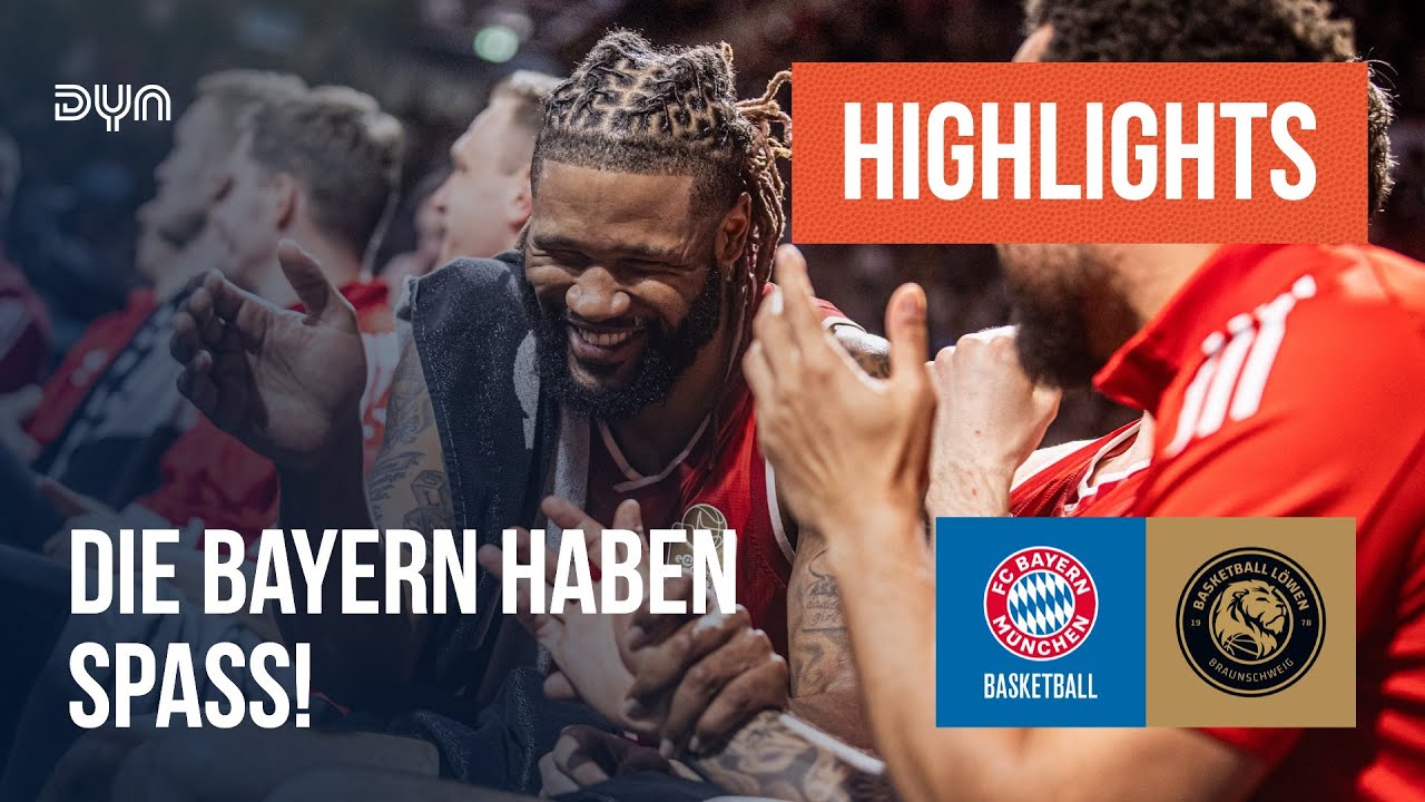 Highlights: FC Bayern München Basketball - Basketball Löwen Braunschweig (Saison 2024/25)