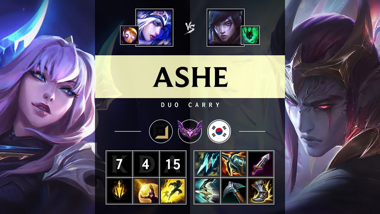 Ashe ADC vs Aphelios: Rampage - KR Master Patch 14.21