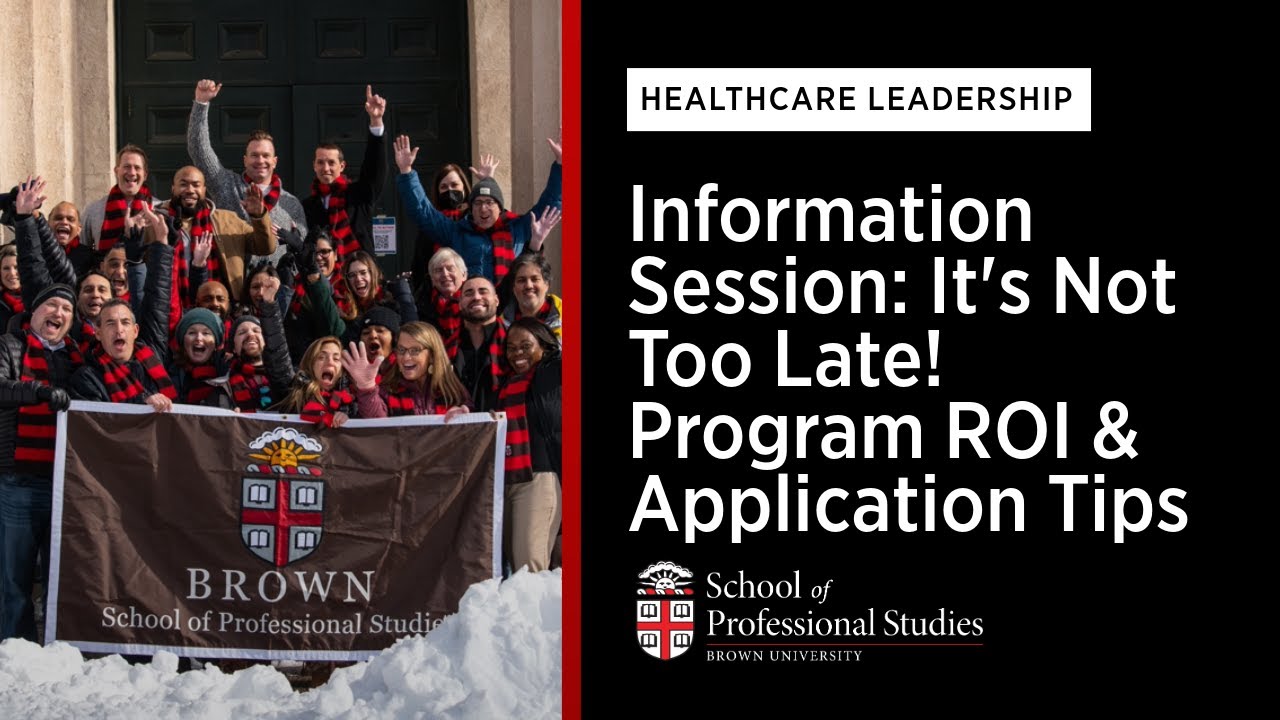 Healthcare Leadership | Virtual Information Session: Program ROI & Application Tips | December 4