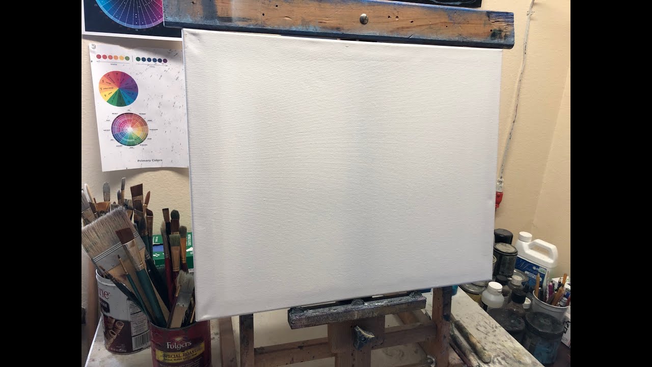 #6 How to Prep a Canvas before Painting Tutorial | Marc Harvill Art