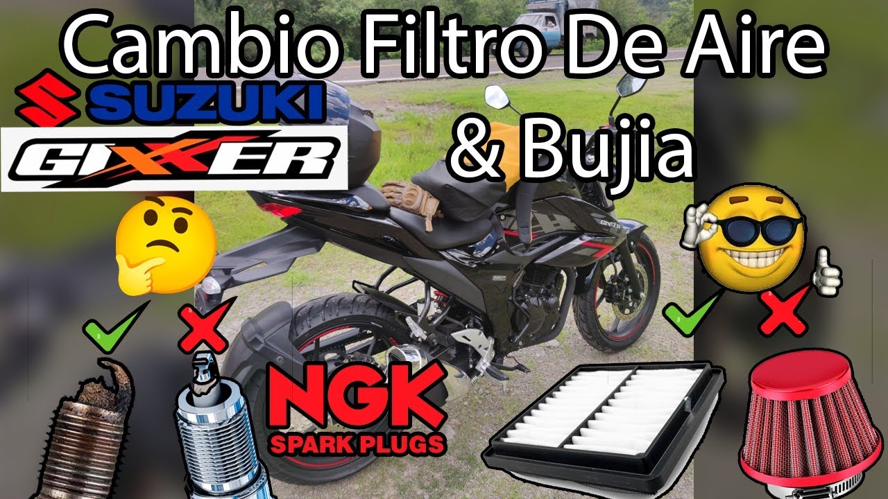 Cambio Bujía & Filtro De Aire | Suzuki Gixxer Naked 155cc | 2022