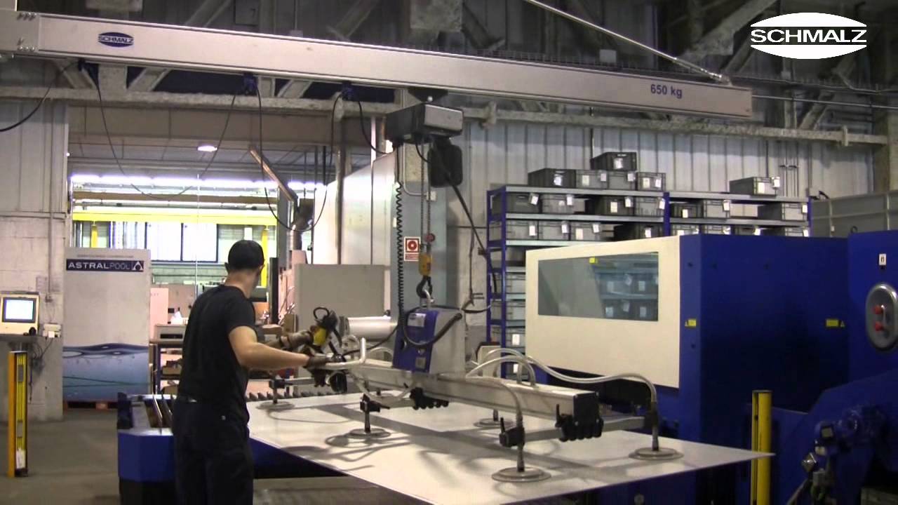 Vacuum Lifting Device VacuMaster Basic: Ergonomic Loading of a Laser Machining Center | Schmalz