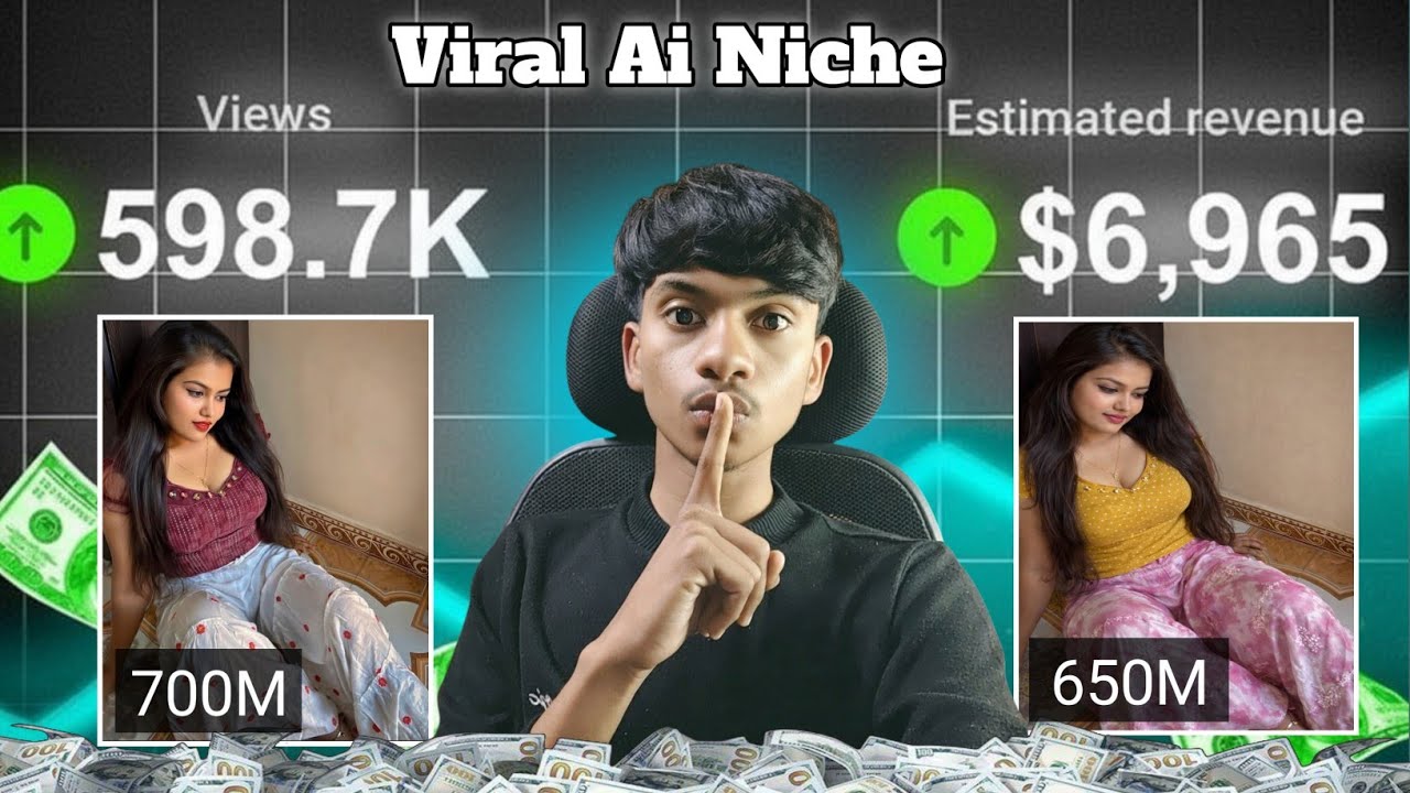 Viral 🥵 Ai niche 🚀 ऐसे Ai विडियो बनाओ 2 मिनट में तेयार| 3 दिन में monitize ✅