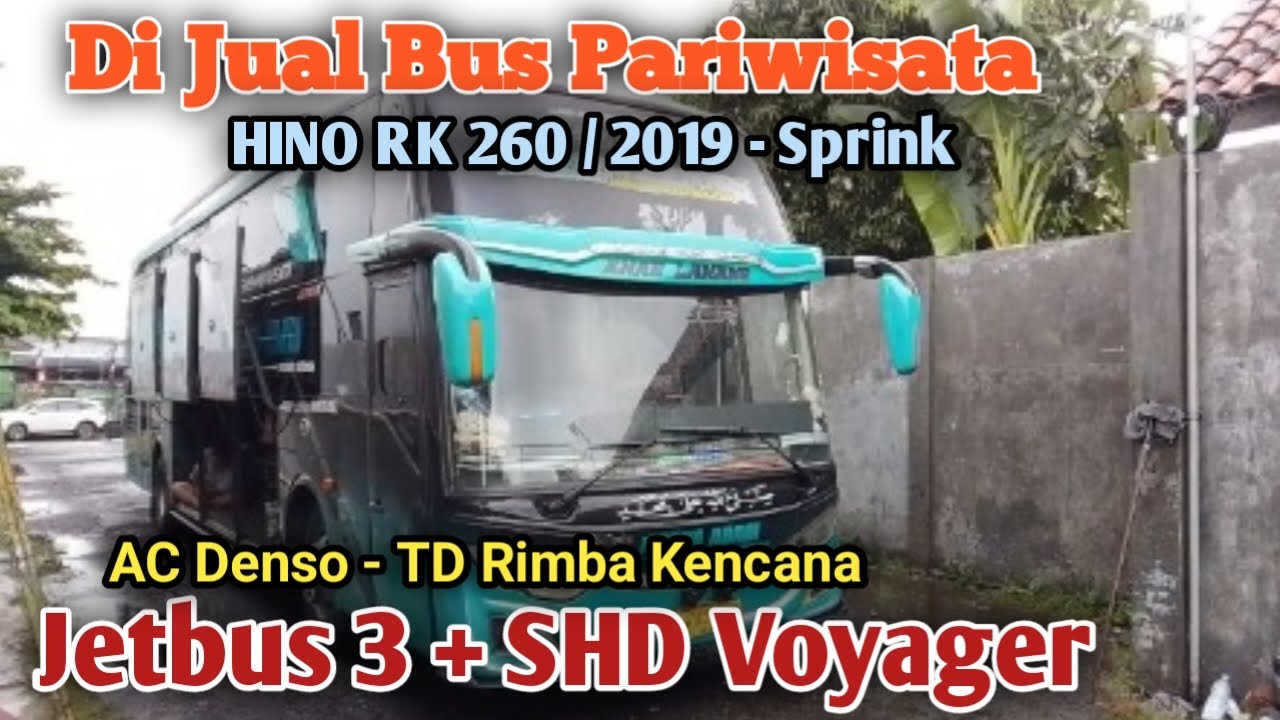 DI JUAL BUS PARIWISATA ( Hino Rk 260/2019 - Jetbus 3 SHD Voyager  ) TD Rimba Kencana 