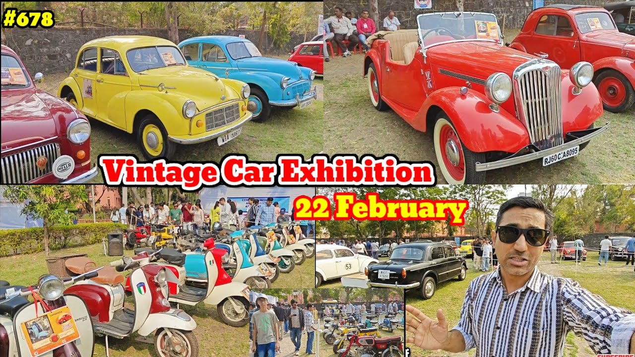 Vintage Car Exhibition 22 February || Explore Mohsin YouTuber Nagpur नागपुर में लगी शानदार प्रदर्शनी
