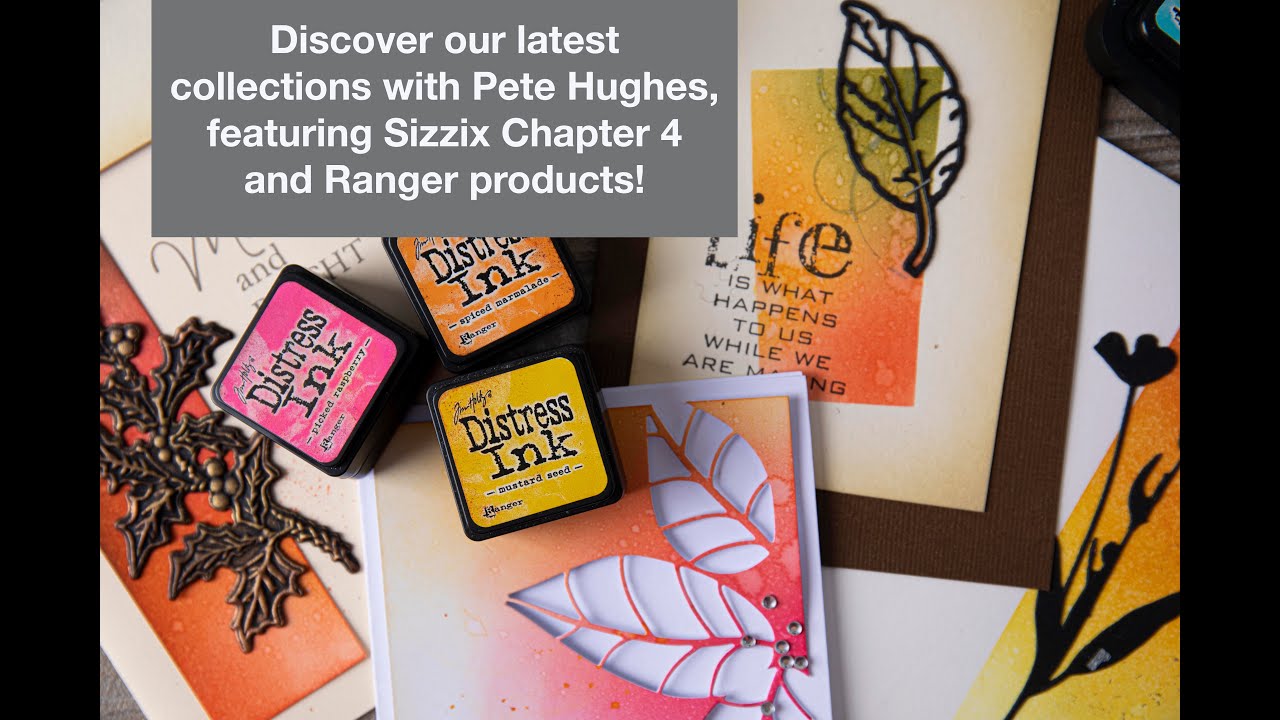Get inspired with the new Tim Holtz Ranger Products at Sizzix!
