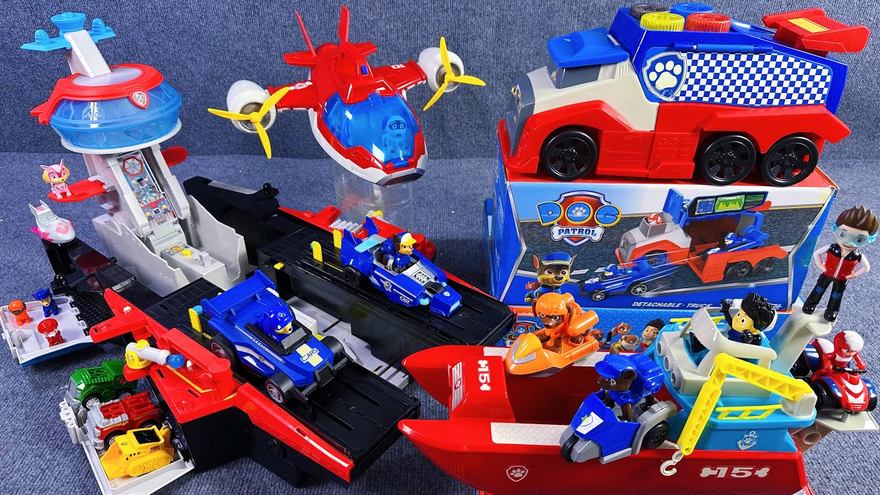 11 Minutes Satisfying with Unboxing，Cool Paw Patrol: Aircraft Carrier Rescue ASMR | Review Toys