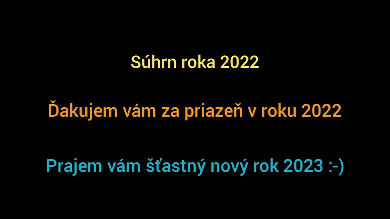 Súhrn roka 2022.