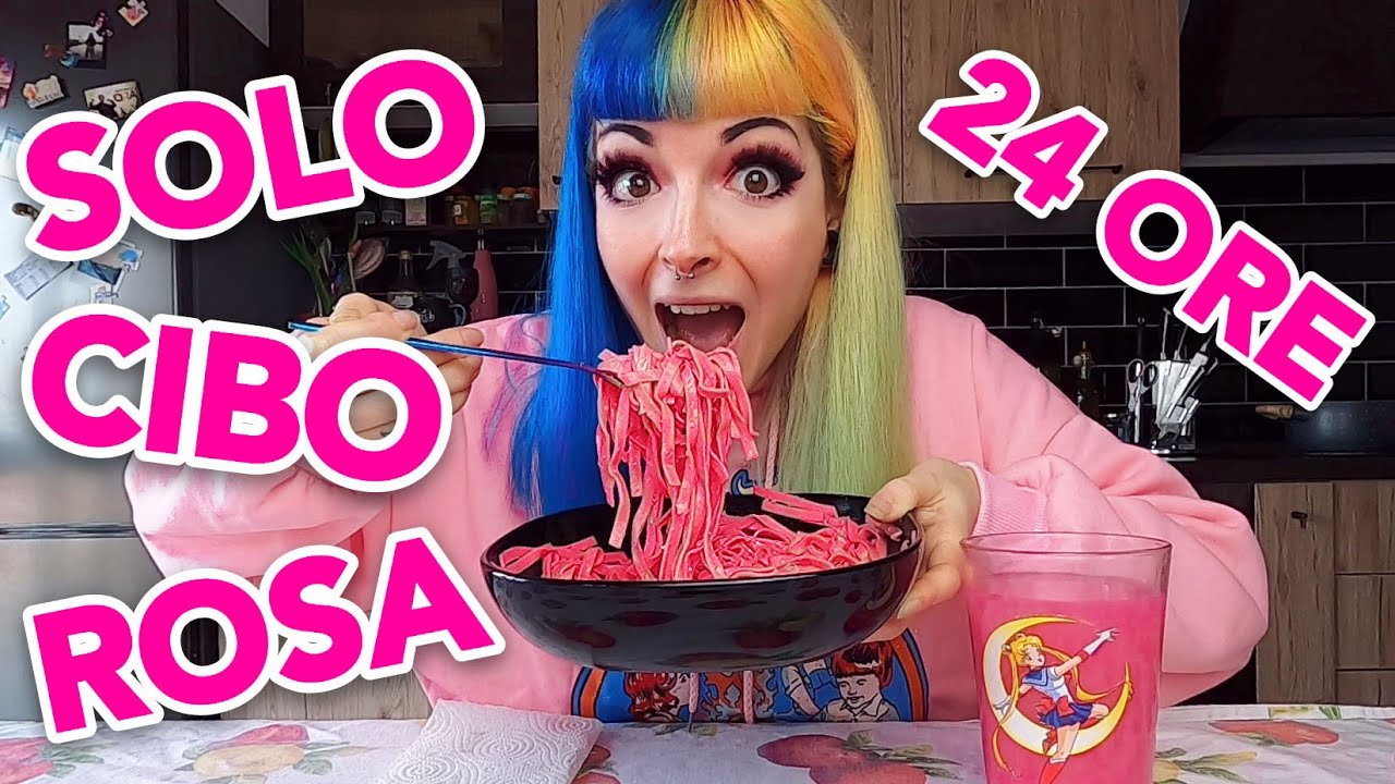 MANGIO SOLO CIBO ROSA PER 24 ORE