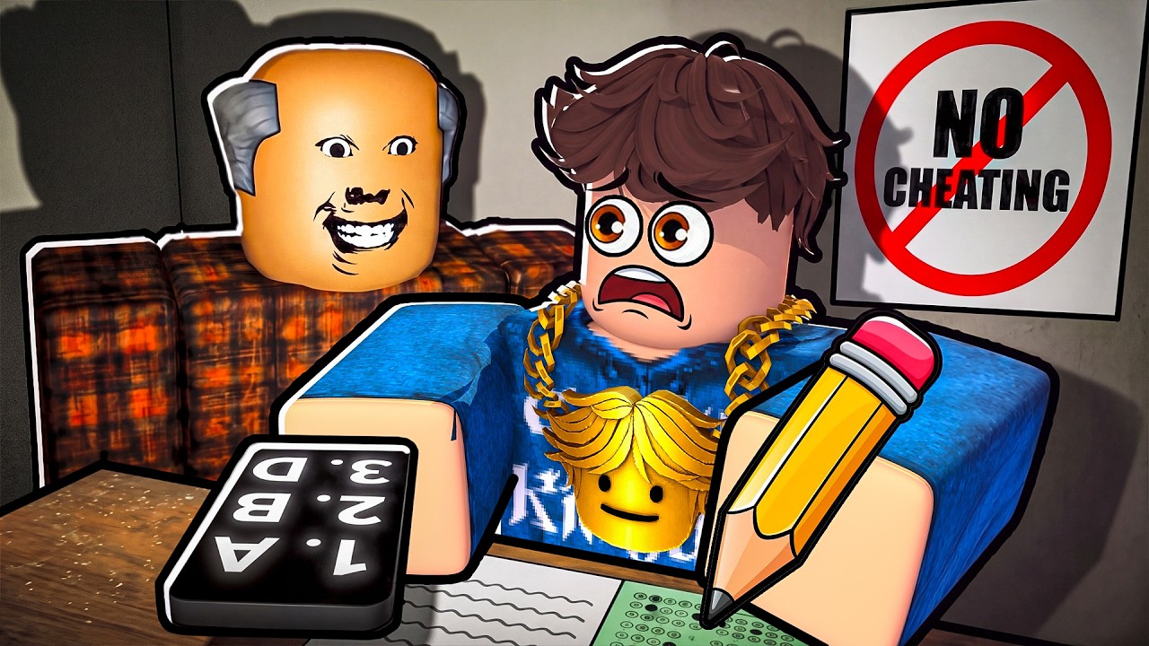 ROBLOX: СПИСЫВАЮ НА ТЕСТЕ..